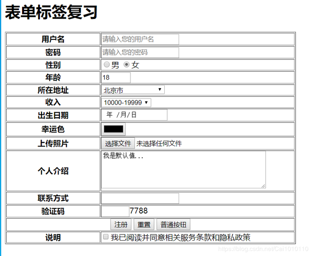 html表单标签有哪些(HTML 表单标签简介：了解常用表单元素)