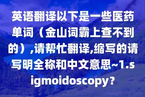金山词霸英语翻译(金山词霸背单词好用吗)