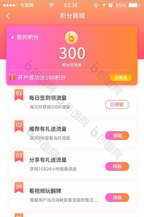 移动积分兑换商城(权益积分商城)