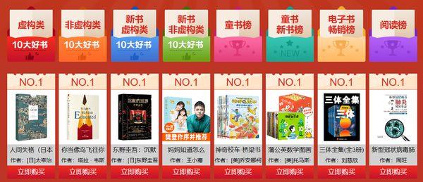 当当网十大畅销书(全国畅销书100部)